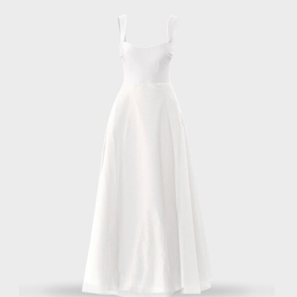 Amsale Custom Bridal Dress Chiffon Wedding Gown Floor-Length Sz 4 New with Tags - Picture 3 of 16